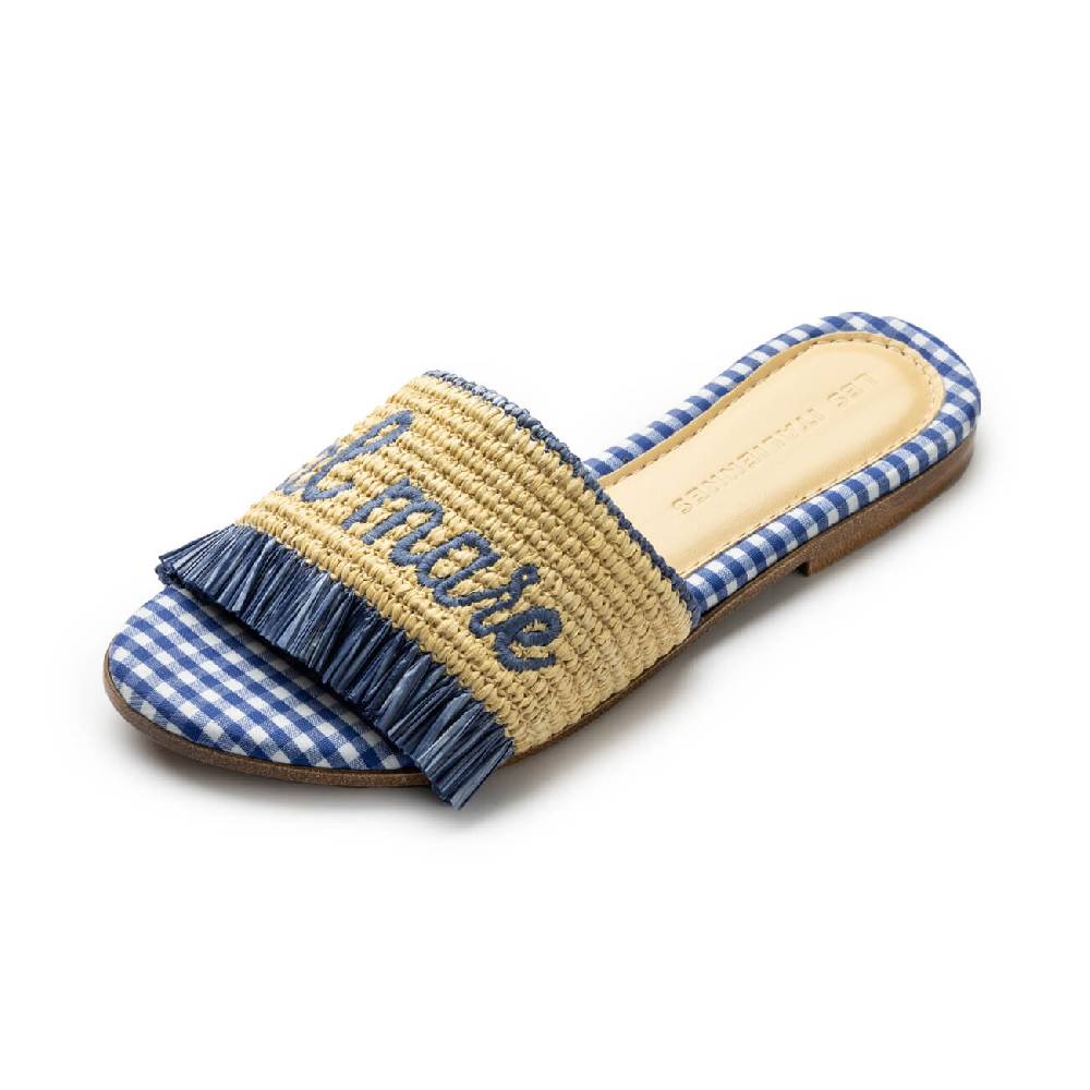 Les Italiennes Portami al Mare – Blu/Beige Vichy Consegna Veloce