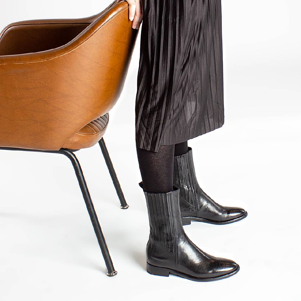 King Tartufoli ELASTIC BOOT BLK CAV In Saldo
