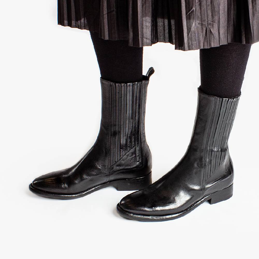 King Tartufoli ELASTIC BOOT BLK CAV In Saldo