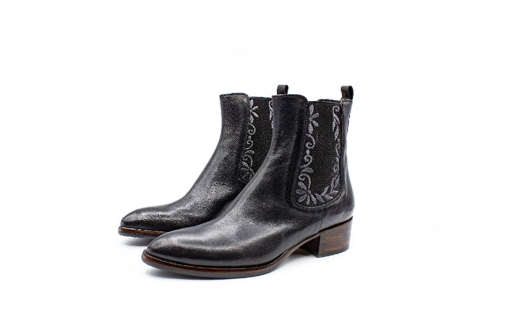 King Tartufoli EMBROIDERED ANKLE BOOT