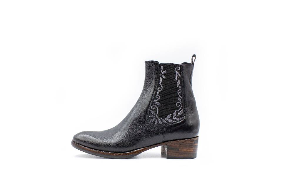 King Tartufoli EMBROIDERED ANKLE BOOT Presa