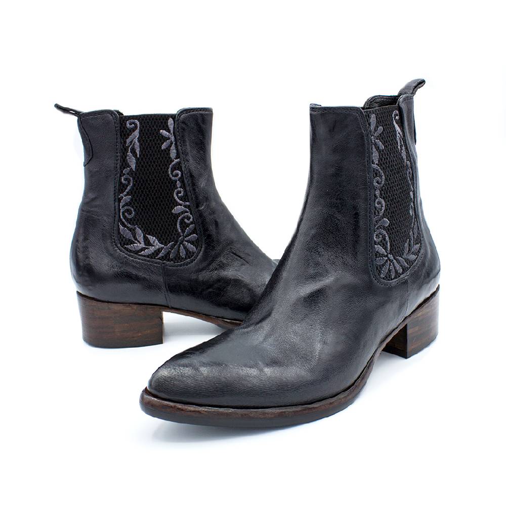 King Tartufoli EMBROIDERED ANKLE BOOT Presa