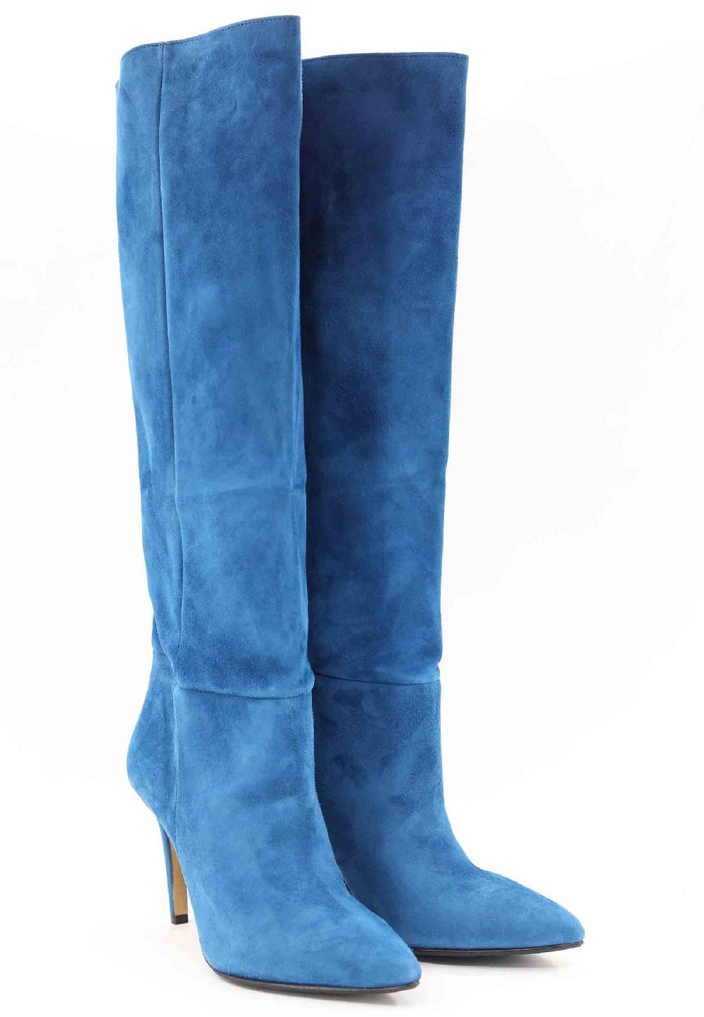 L'ARIANNA Stivali ST1242 da donna in camoscio blu Qualità