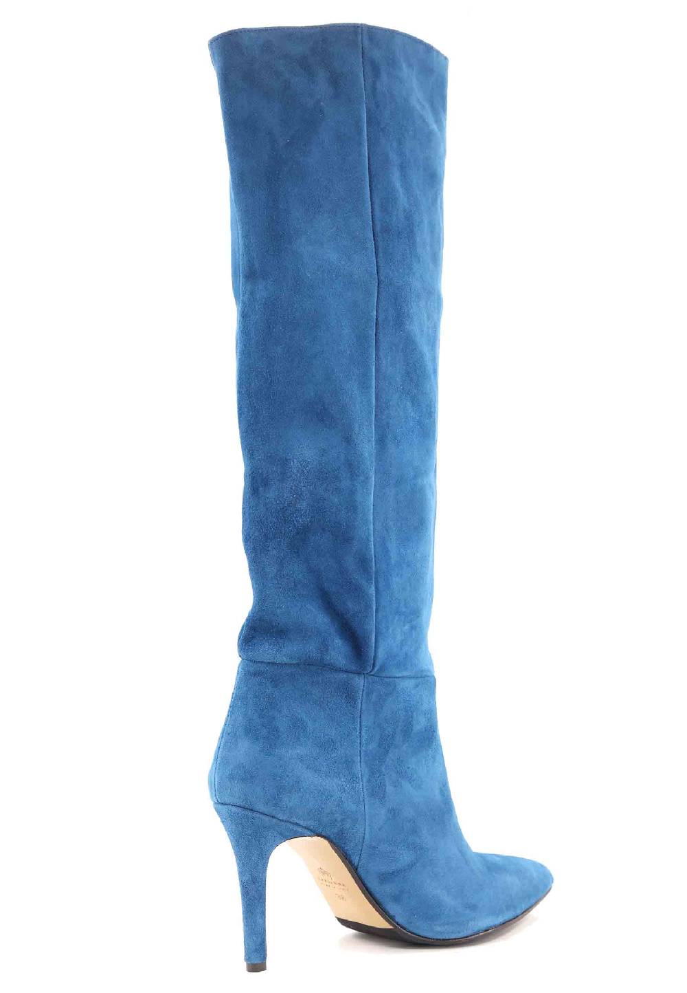 L'ARIANNA Stivali ST1242 da donna in camoscio blu Qualità