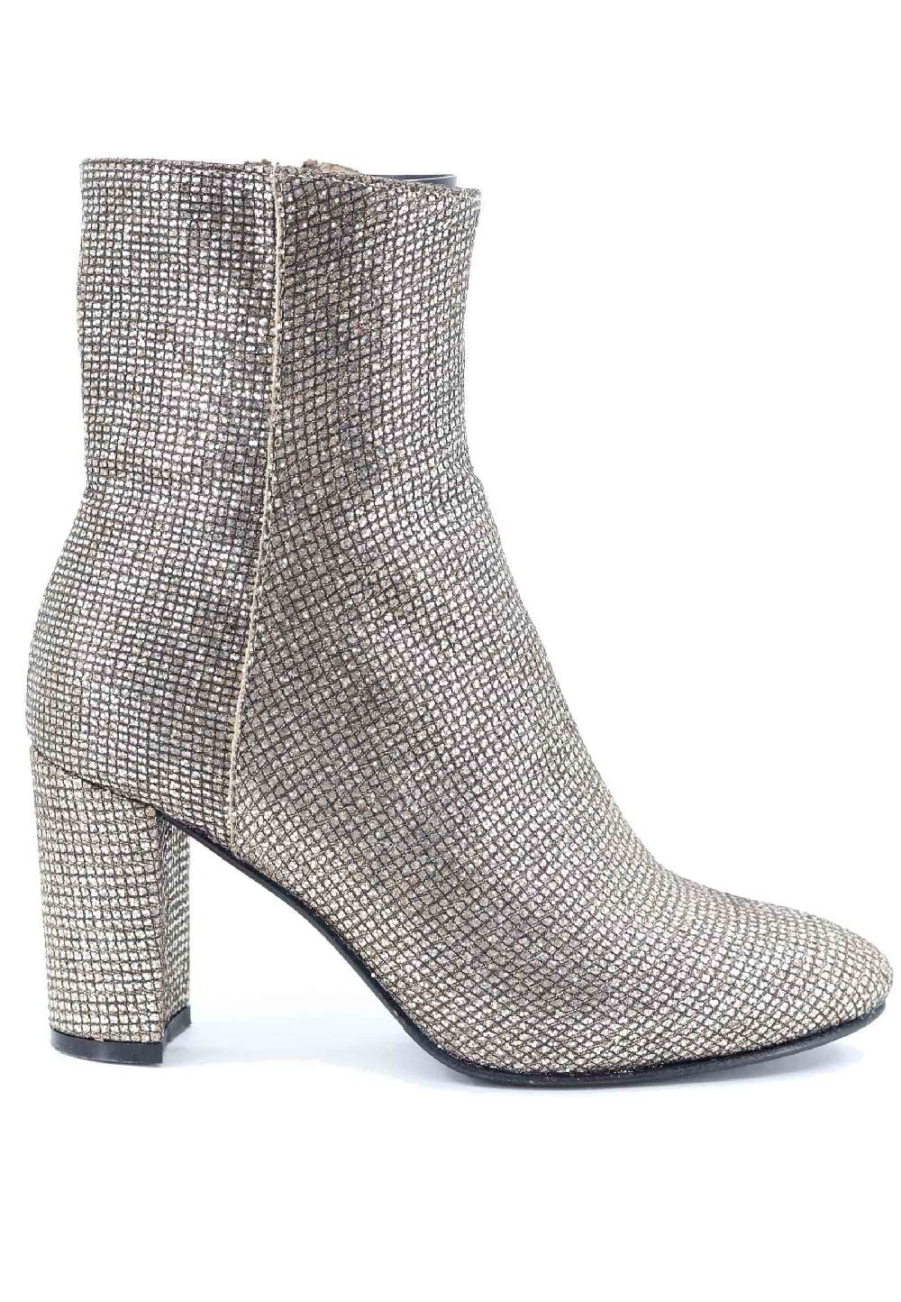 L'ARIANNA Stivaletti tr1692/g da donna in tessuto moon oro