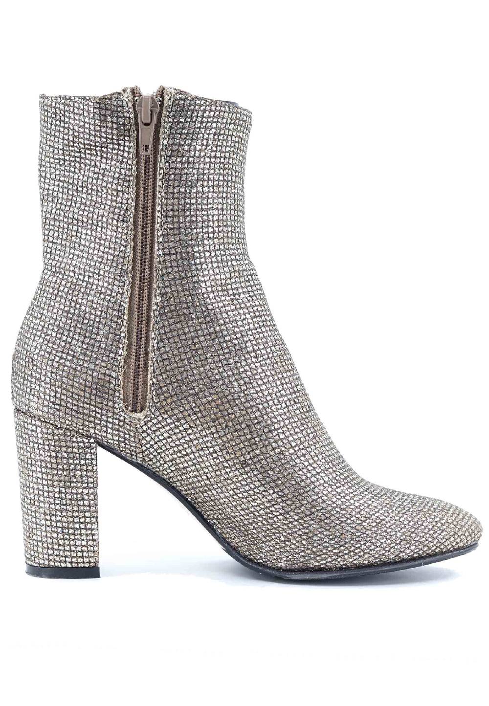 L'ARIANNA Stivaletti tr1692/g da donna in tessuto moon oro Promozione Limitata