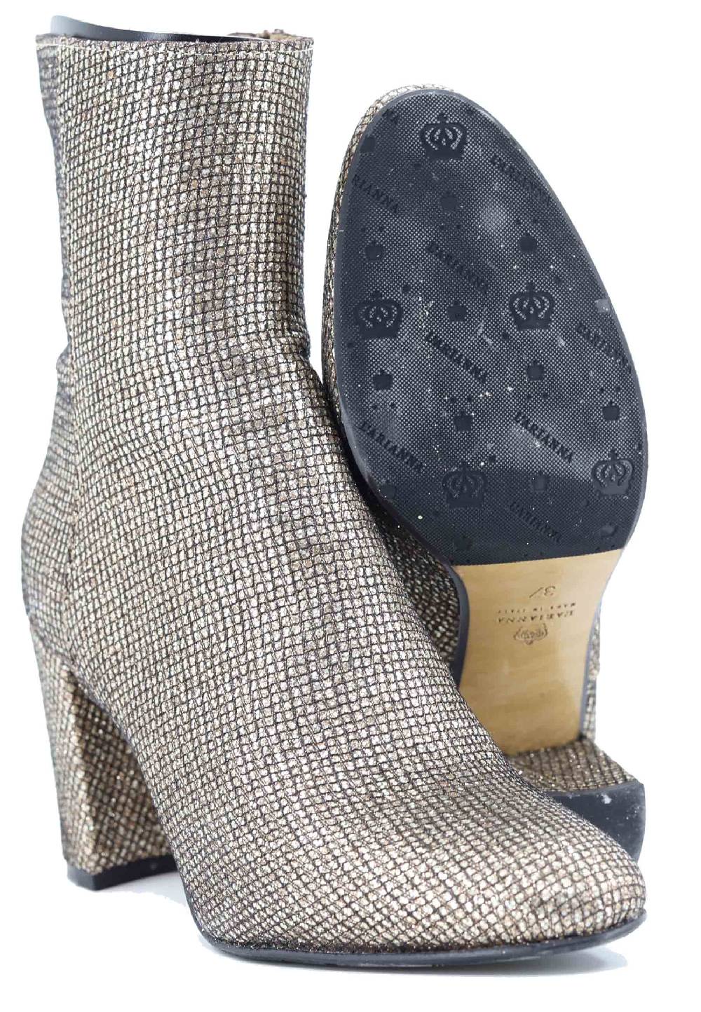 L'ARIANNA Stivaletti tr1692/g da donna in tessuto moon oro Promozione Limitata