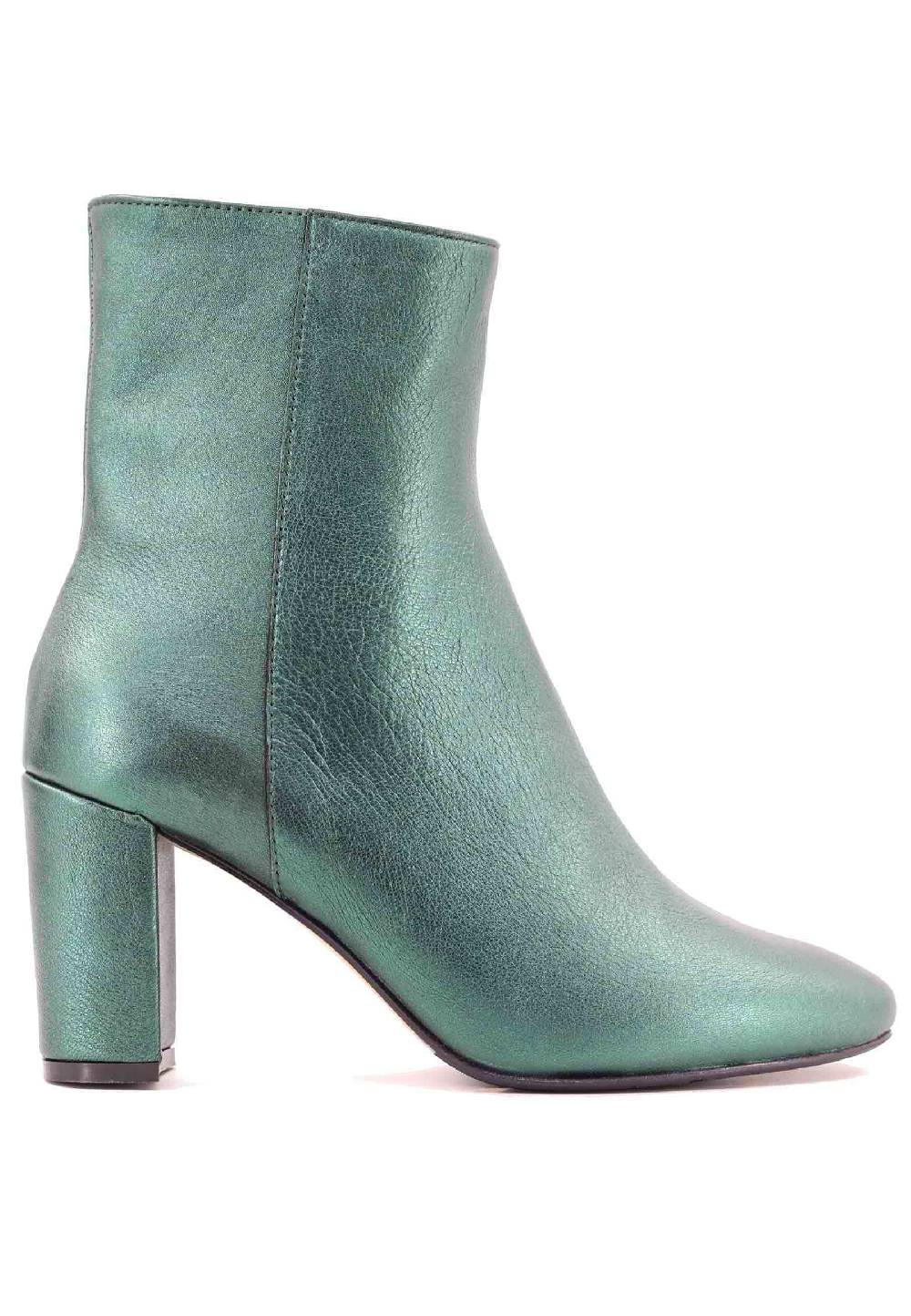 L'ARIANNA Stivaletti tr1692/g da donna in pelle laminta verde