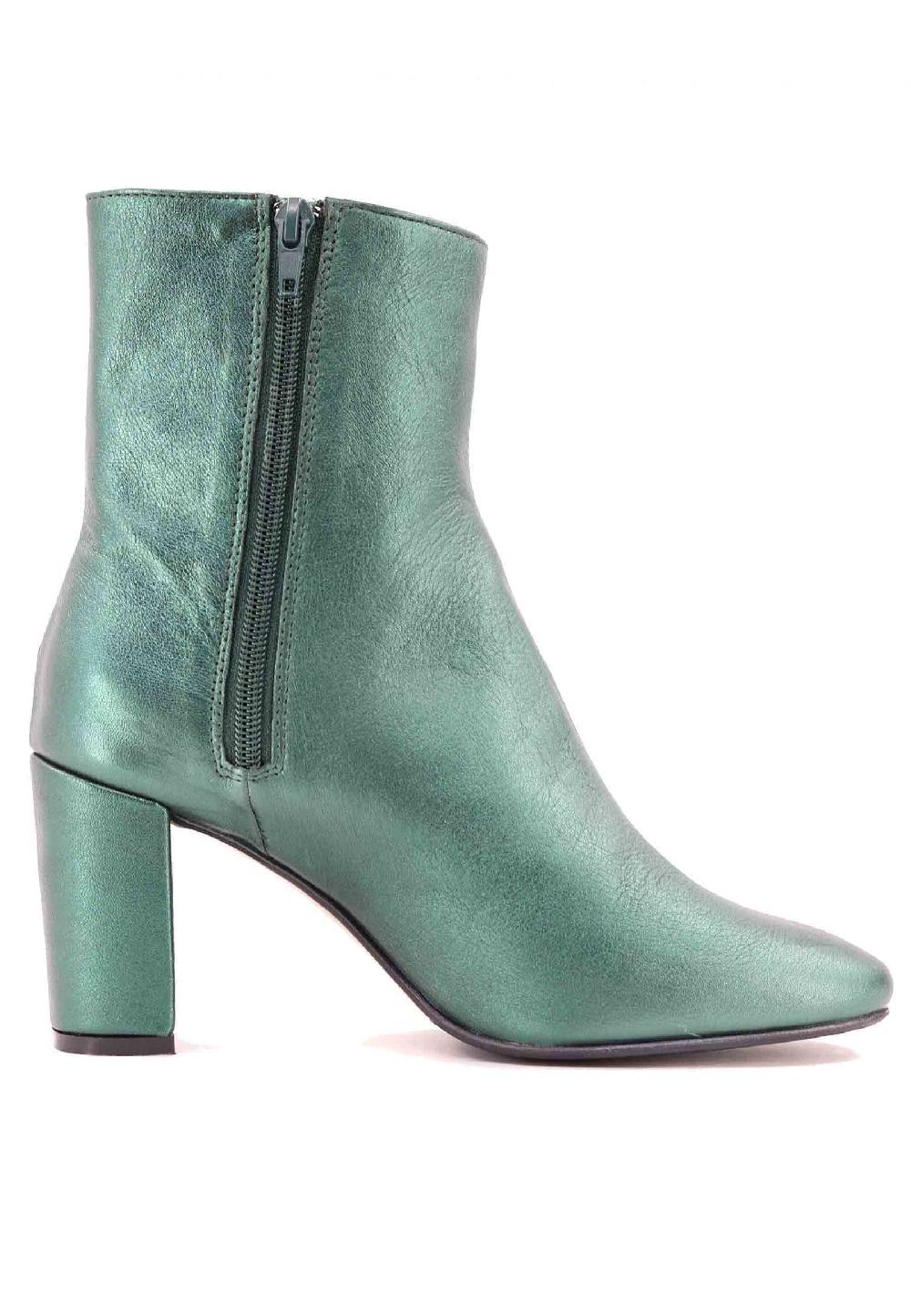 L'ARIANNA Stivaletti tr1692/g da donna in pelle laminta verde Shopping Online