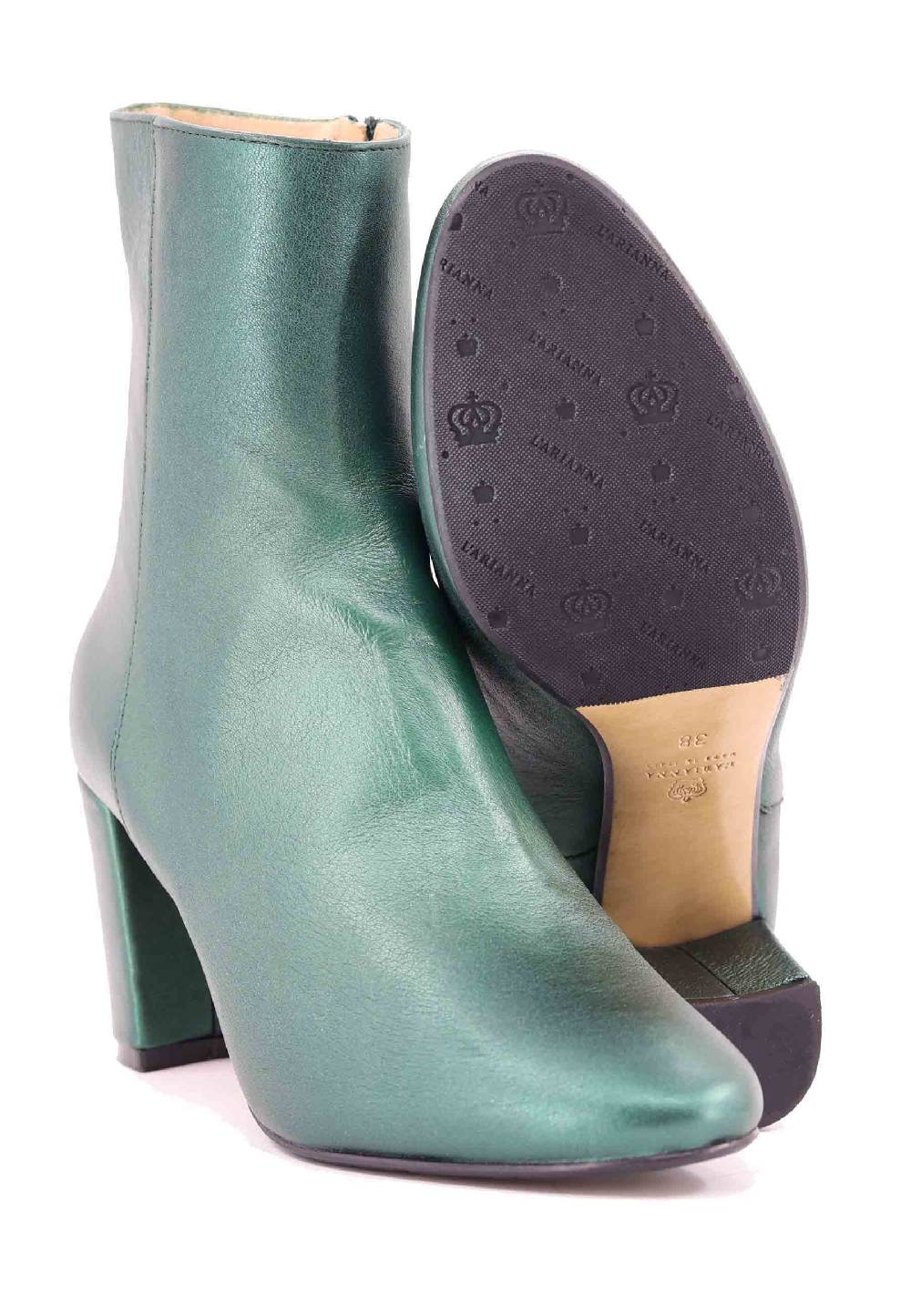 L'ARIANNA Stivaletti tr1692/g da donna in pelle laminta verde Shopping Online