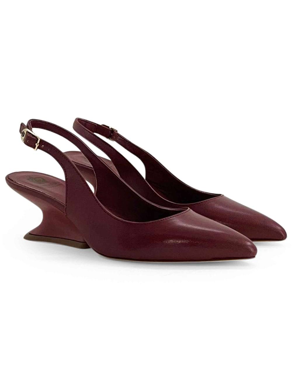 L'ARIANNA decollete ch1754/z slingback color COUTURE con tacco a zeppa l'arianna Presa