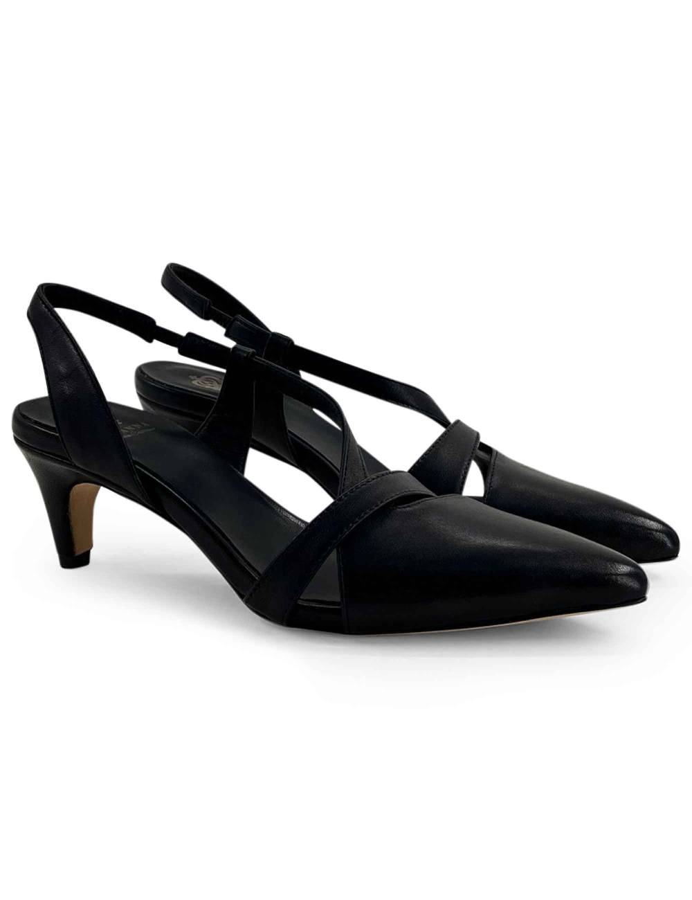 L'ARIANNA Decollete CH1721 da donna in pelle color nero Moda