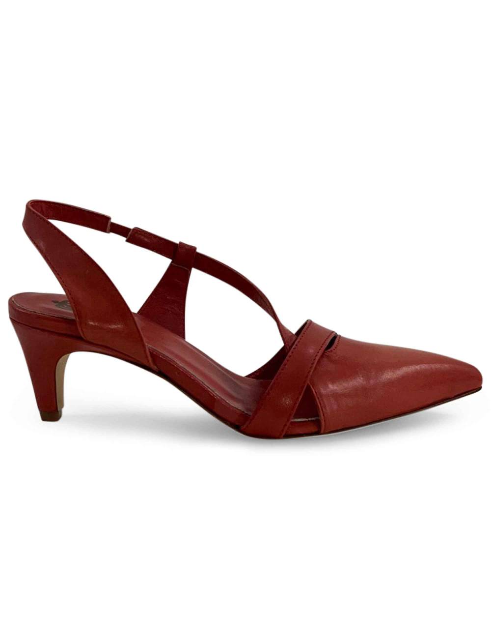 L'ARIANNA Decollete CH1721 da donna in pelle color lobster