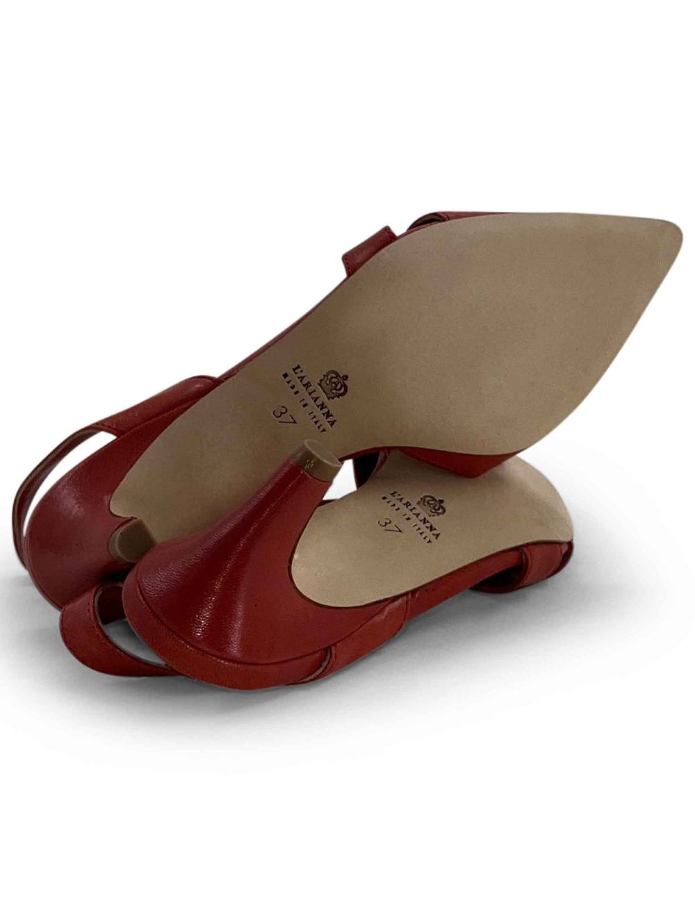 L'ARIANNA Decollete CH1721 da donna in pelle color lobster Outlet