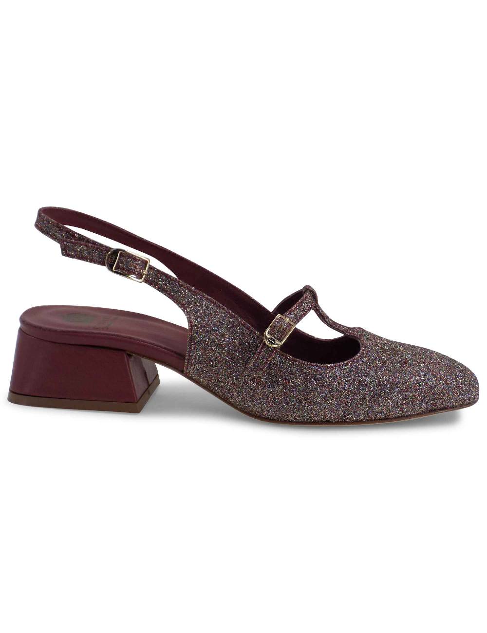 L'ARIANNA DECOLLETE CH1720/G IN TESSUTO GLITTER