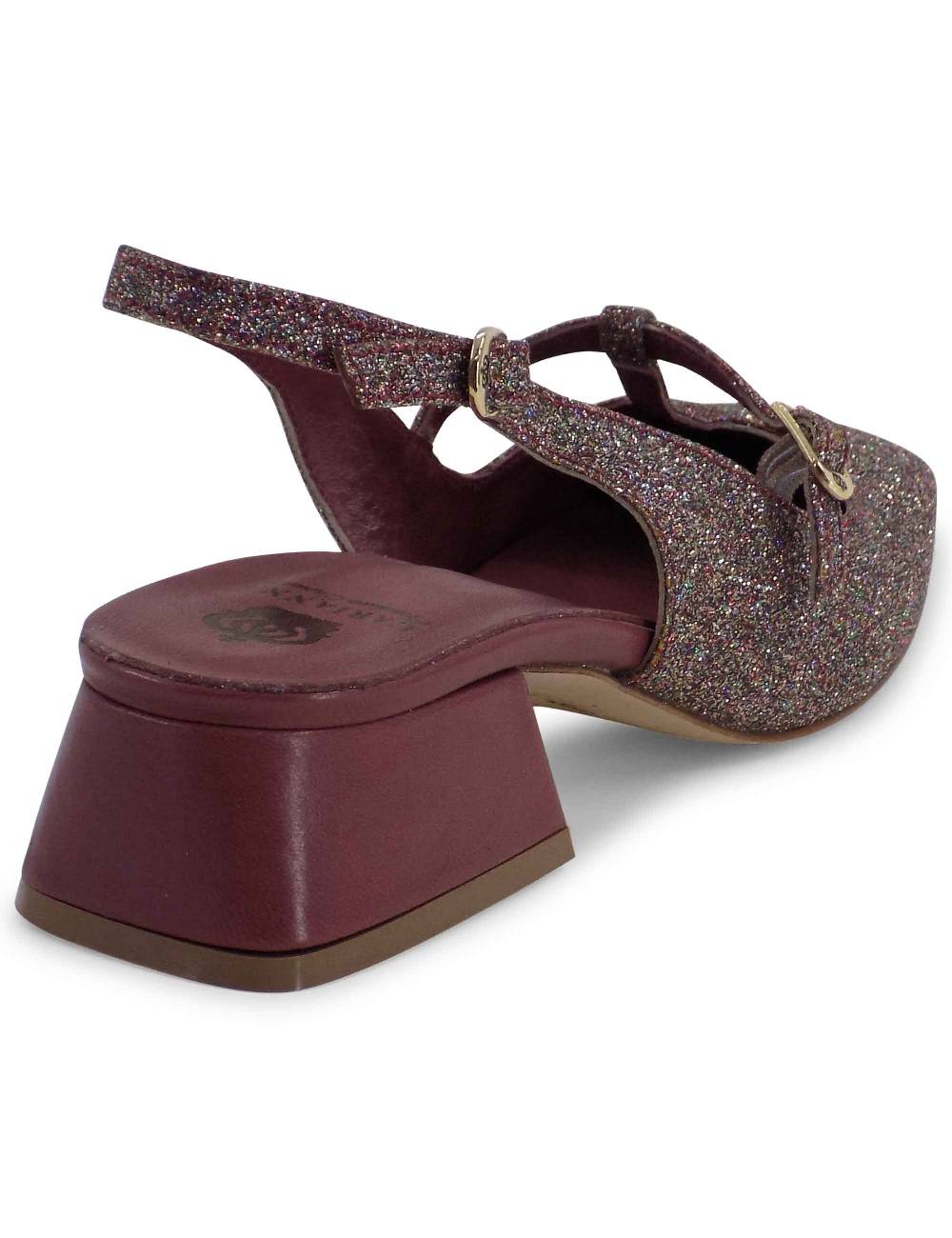 L'ARIANNA DECOLLETE CH1720/G IN TESSUTO GLITTER In Vendita