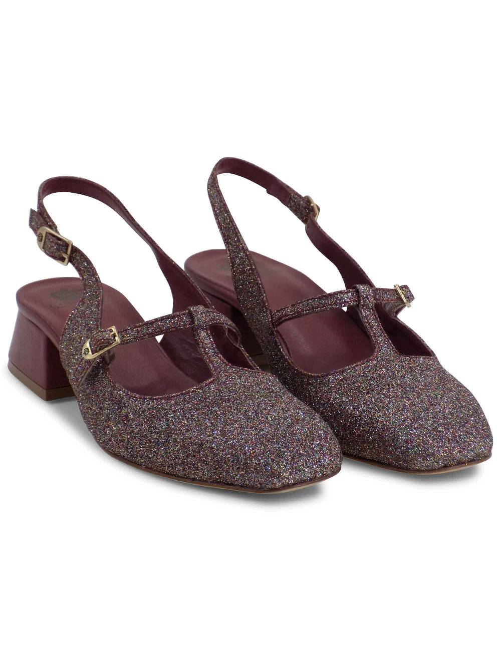 L'ARIANNA DECOLLETE CH1720/G IN TESSUTO GLITTER In Vendita