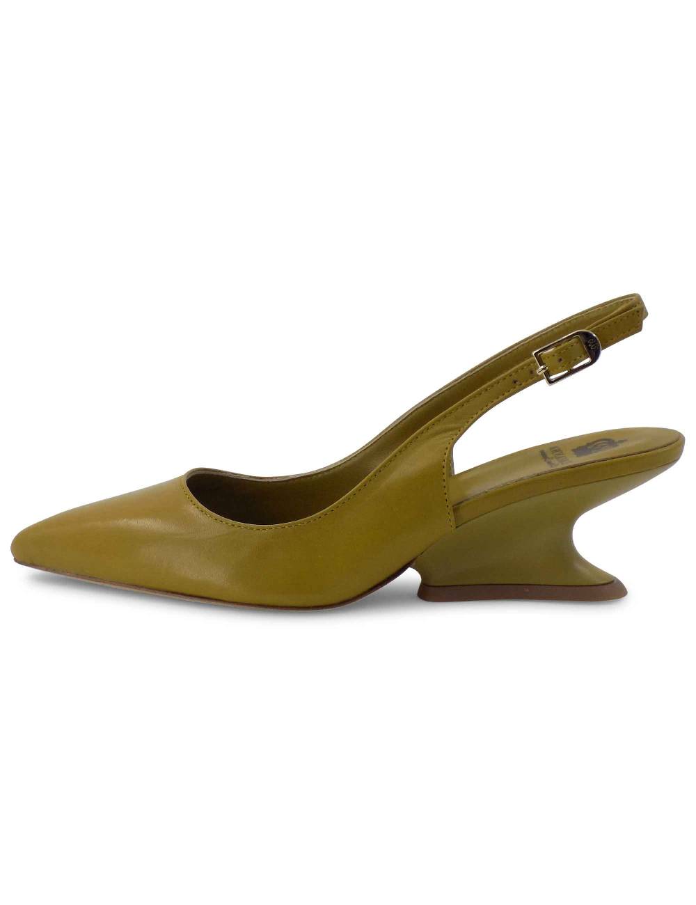 L'ARIANNA decollete ch1754/z slingback color cedro con tacco a zeppa l'arianna Offerte