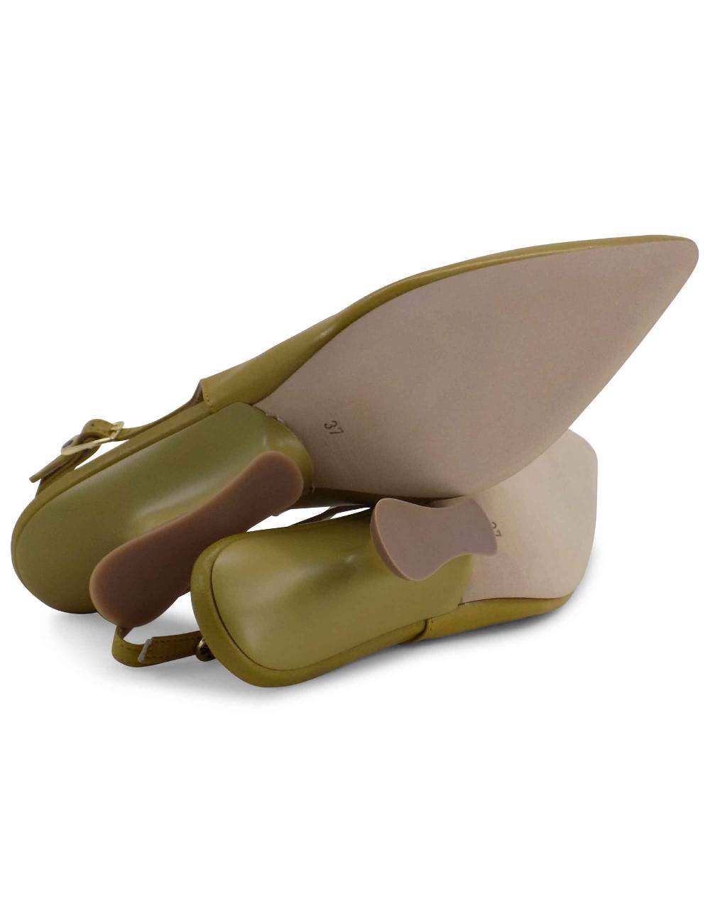 L'ARIANNA decollete ch1754/z slingback color cedro con tacco a zeppa l'arianna Offerte