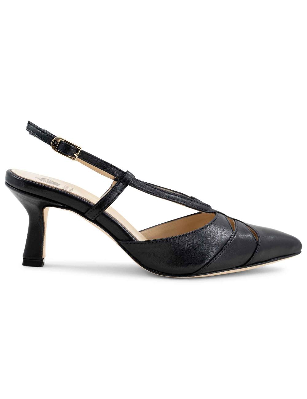 L'ARIANNA Decollete CH1757 da donna in pelle BERLINO NERO L'Arianna