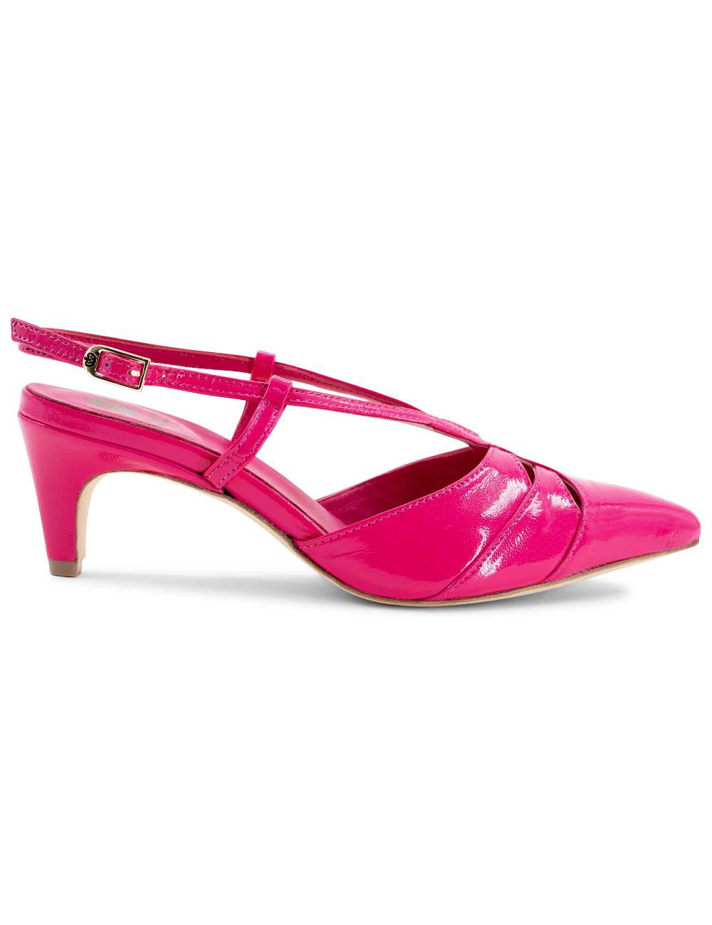 L'ARIANNA Decollete CH1757 da donna in pelle lux fucsia L'Arianna