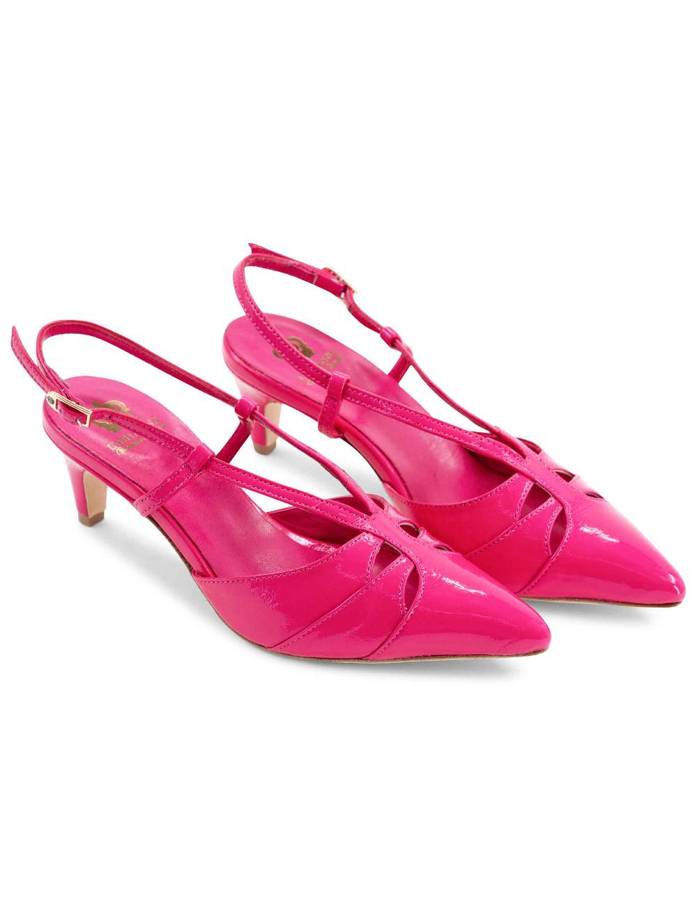 L'ARIANNA Decollete CH1757 da donna in pelle lux fucsia L'Arianna Moda