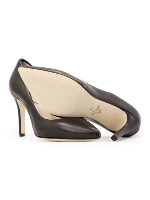 L'ARIANNA Decollete DE1002 da donna in pelle nero con tacco alto In Linea