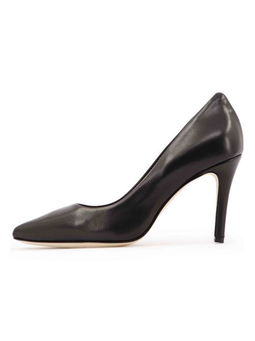 L'ARIANNA Decollete DE1002 da donna in pelle nero con tacco alto In Linea