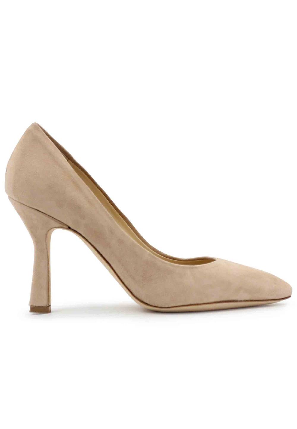 L'ARIANNA Decollete DE1002/RT in camoscio nude con tacco alto