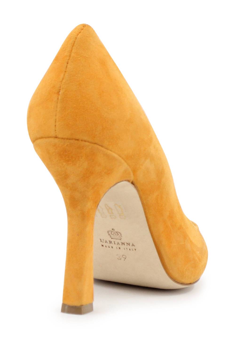 L'ARIANNA Decollete DE1002/RT donna in camoscio arancione con tacco alto Outlet