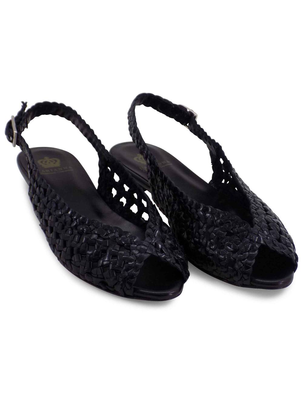 L'ARIANNA BALLERINA SP1770/RT IN PELLE INTRECCIATA NERA Offerte