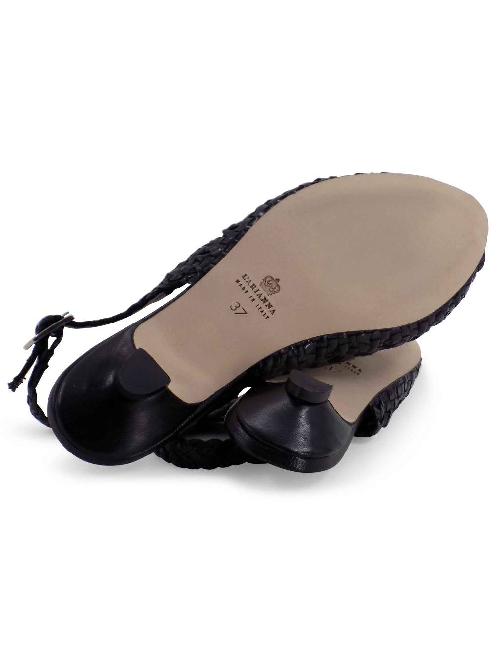 L'ARIANNA BALLERINA SP1770/RT IN PELLE INTRECCIATA NERA Offerte