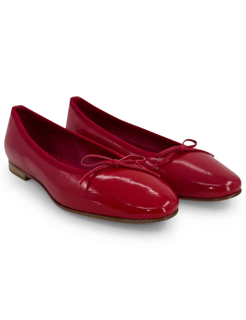 L'ARIANNA ballerina bl1705 in pelle lux rosso Hotsell