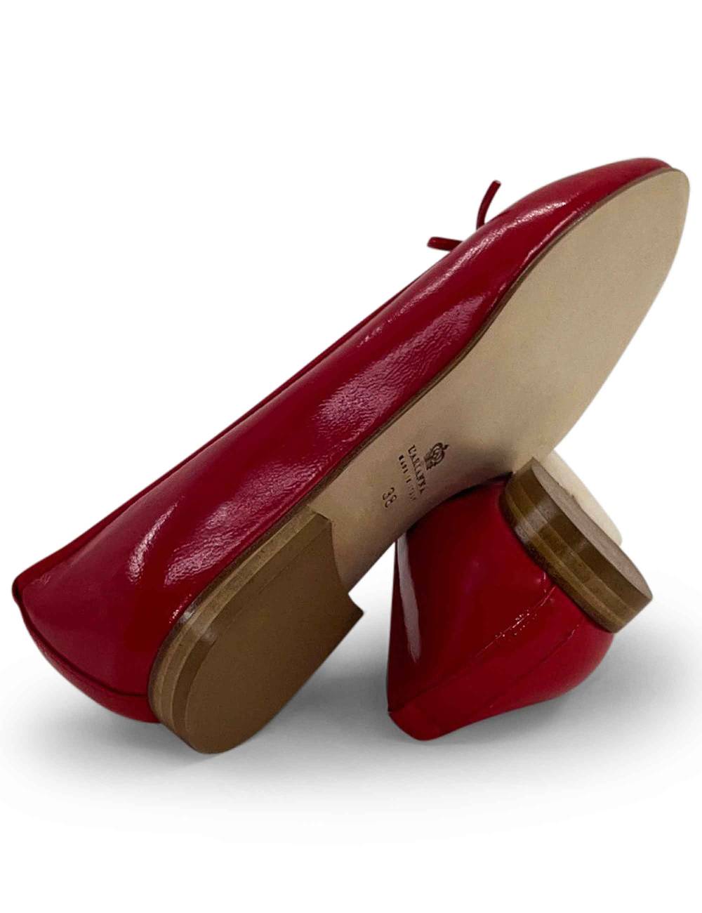 L'ARIANNA ballerina bl1705 in pelle lux rosso Hotsell