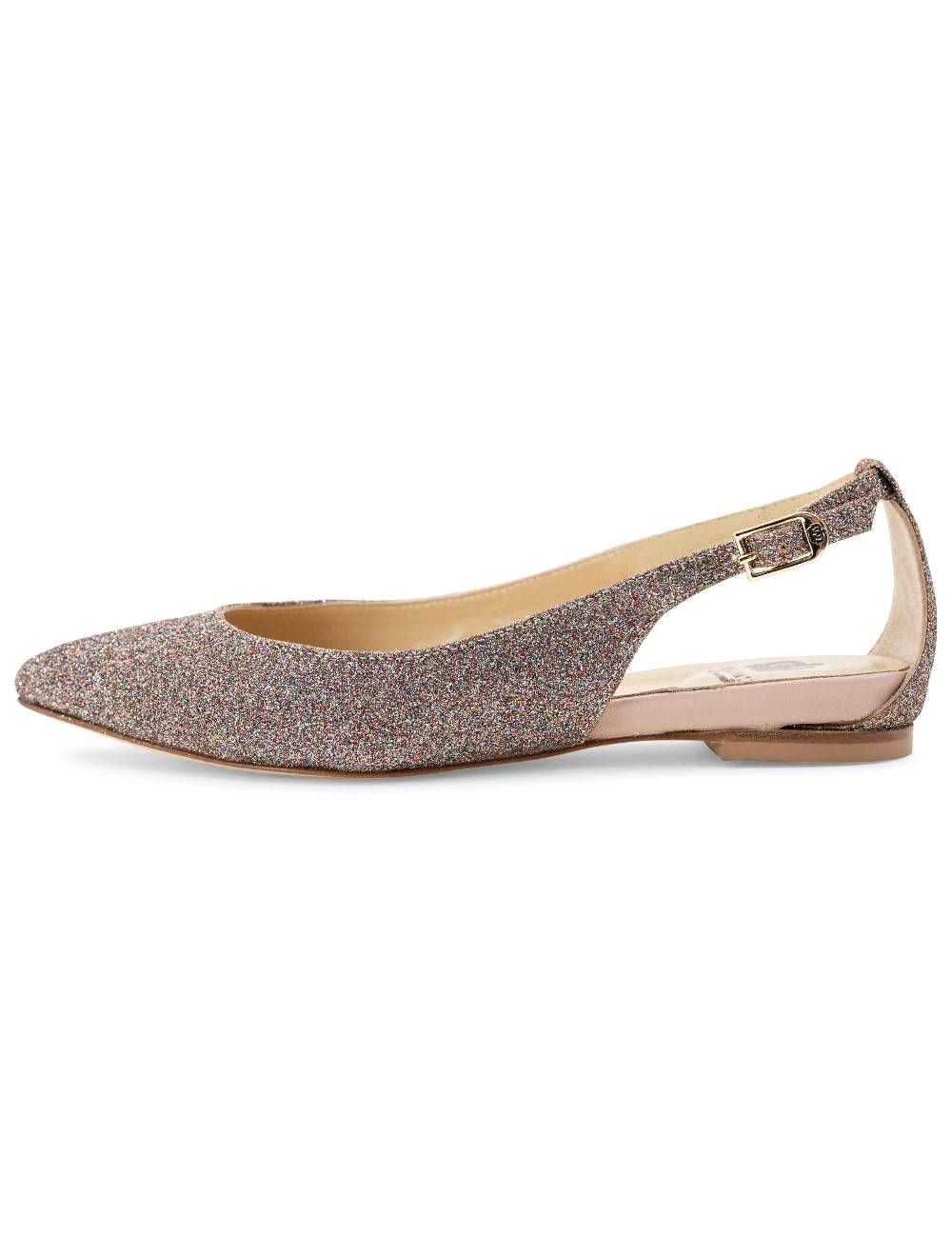 L'ARIANNA BALLERINE BL1599 DA DONNA IN tessuto luxury multicolor CON TACCO BASSO L'ARIANNA Saldi Di Fabbrica