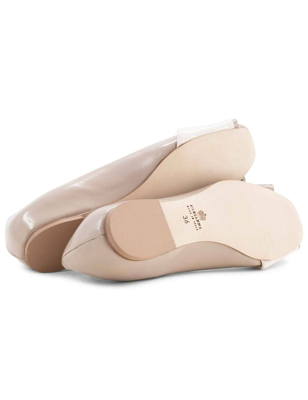 L'ARIANNA BALLERINE BL1694 DA DONNA IN LUX TAUPE CON TACCO BASSO L'ARIANNA I Più Venduti