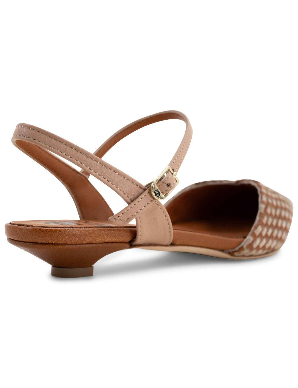 L'ARIANNA Ballerine BL1488/rt da donna in cuoio e nude con cinturino alla caviglia L'Arianna Nuova