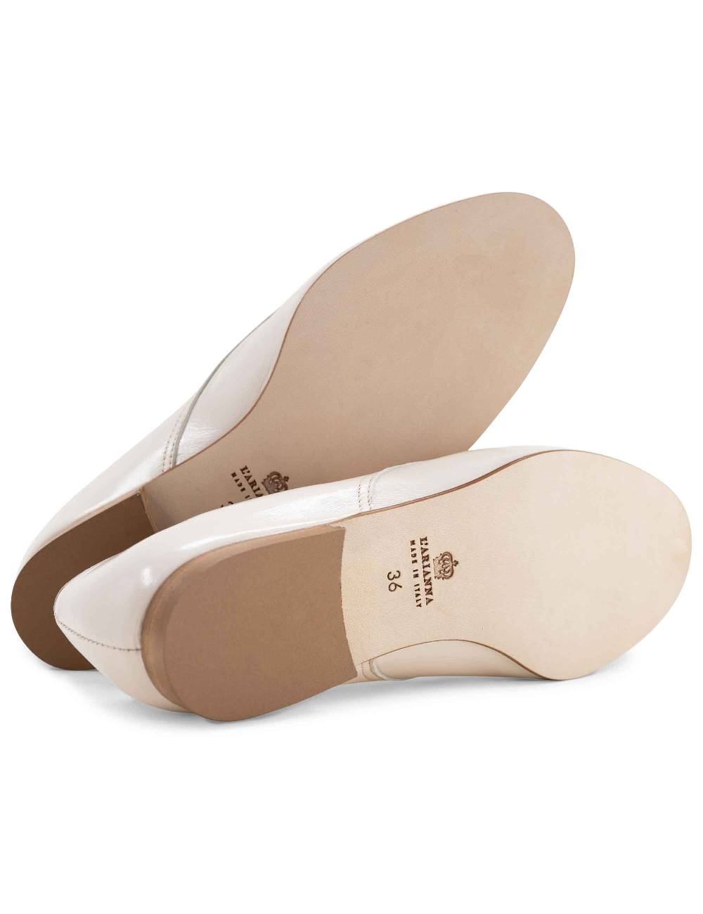 L'ARIANNA scarpina sc1706 donna in pelle lux vaniglia 50% di sconto per tempo limitato