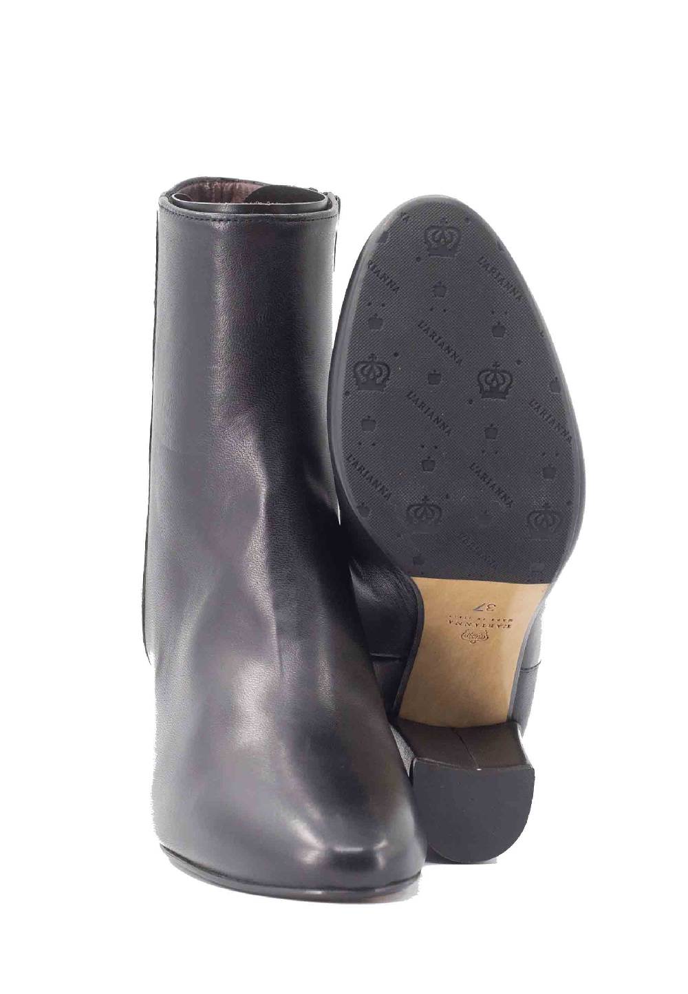 L'ARIANNA Stivaletti TR1692/G in pelle nera Offerta speciale