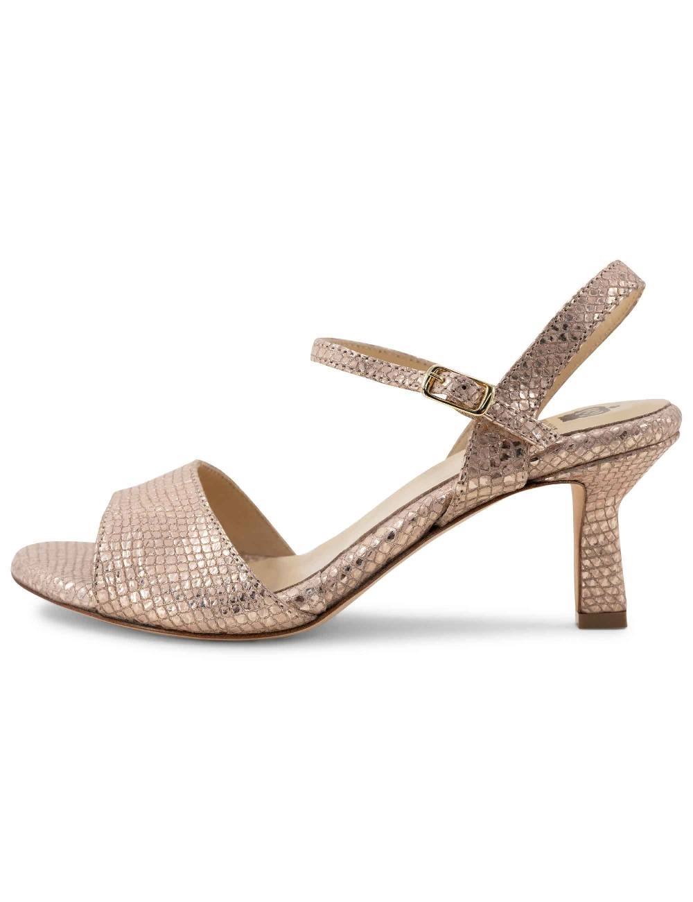 L'ARIANNA sandali ds1510/rt in tessuto stampato laminato nude l'arianna Liquidazione
