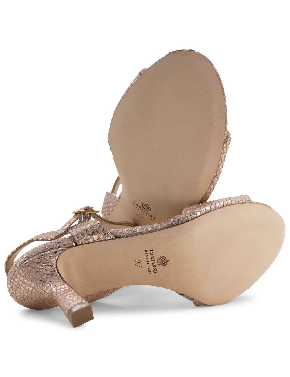 L'ARIANNA sandali ds1510/rt in tessuto stampato laminato nude l'arianna Liquidazione