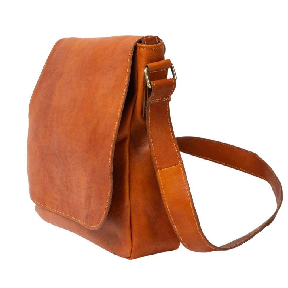 Lartigiano Del Cuoio Postina uomo in pelle di vitello color cuoio 100% fatto a mano Saldi