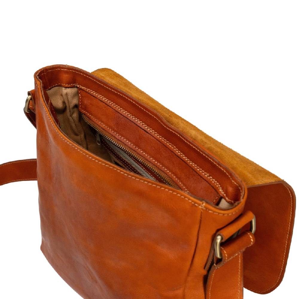 Lartigiano Del Cuoio Postina uomo in pelle di vitello color cuoio 100% fatto a mano Saldi