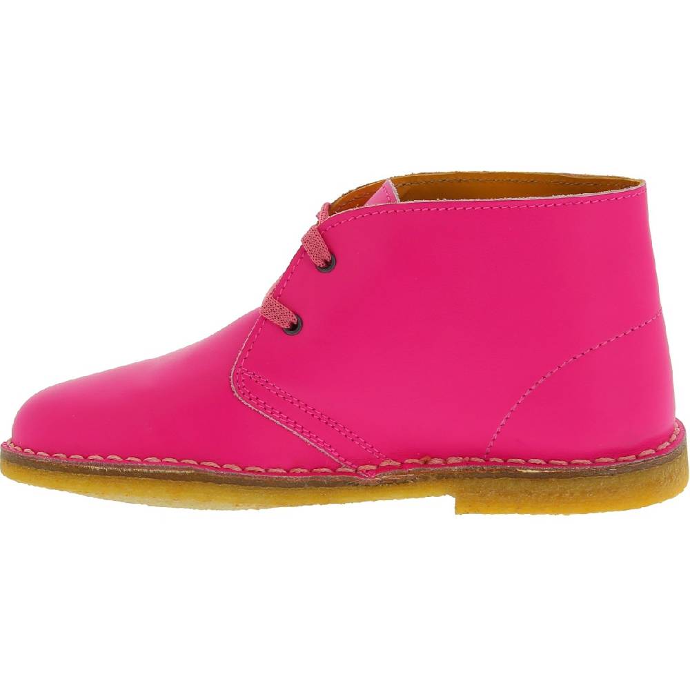 Lartigiano Del Cuoio Polacchine da bambina in pelle fucsia fatte a mano in Italia Negozi Online
