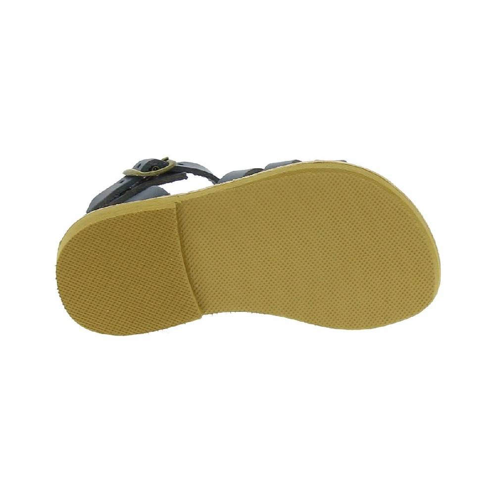 Lartigiano Del Cuoio Sandalo da bambino in morbida pelle nubuck blu chiusura con fibbia Acquista Ora