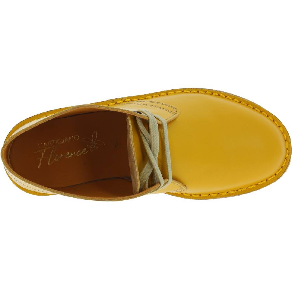 Lartigiano Del Cuoio Polacchine pelle da bambino color giallo fatte a mano in Italia Fino Al -60%