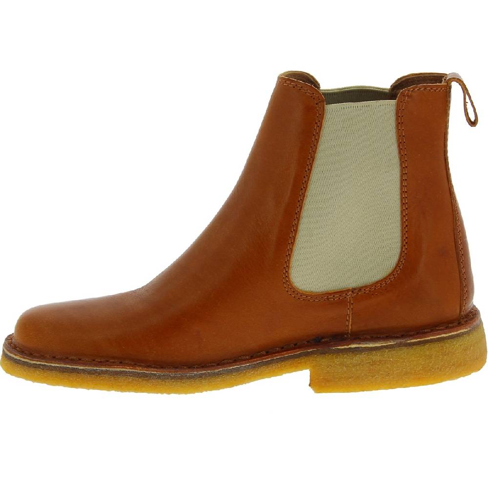 Lartigiano Del Cuoio Stivaletti chelsea donna in pelle marrone e suola in para artigianali Convenienza