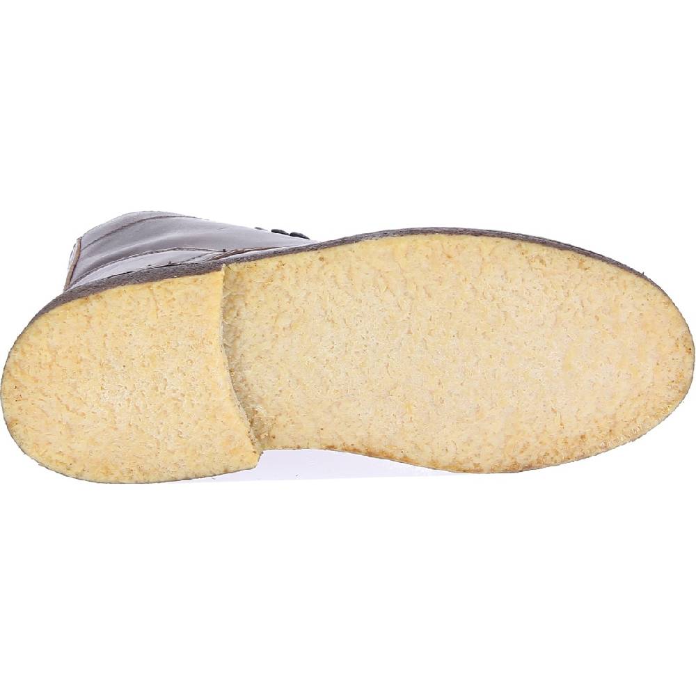 Lartigiano Del Cuoio Stivaletti da donna in pelle marrone scuro con fodera invernale Flash Sale