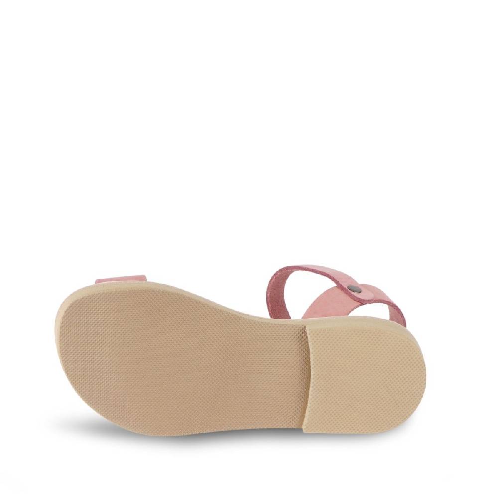Lartigiano Del Cuoio Sandali infradito da bambina in pelle nubuk rosa chiusura con fibbia Sconto