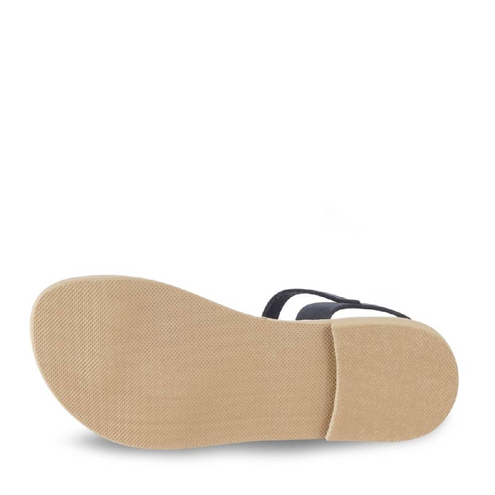 Lartigiano Del Cuoio Sandali infradito da bambino in pelle nubuk blu chiusura con fibbia I Più Venduti